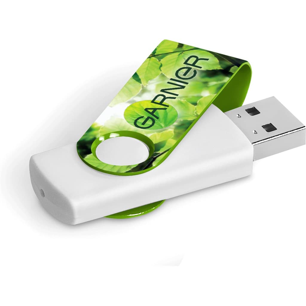 Axis Gyro White Flash Drive – 32GB thumbnail 12