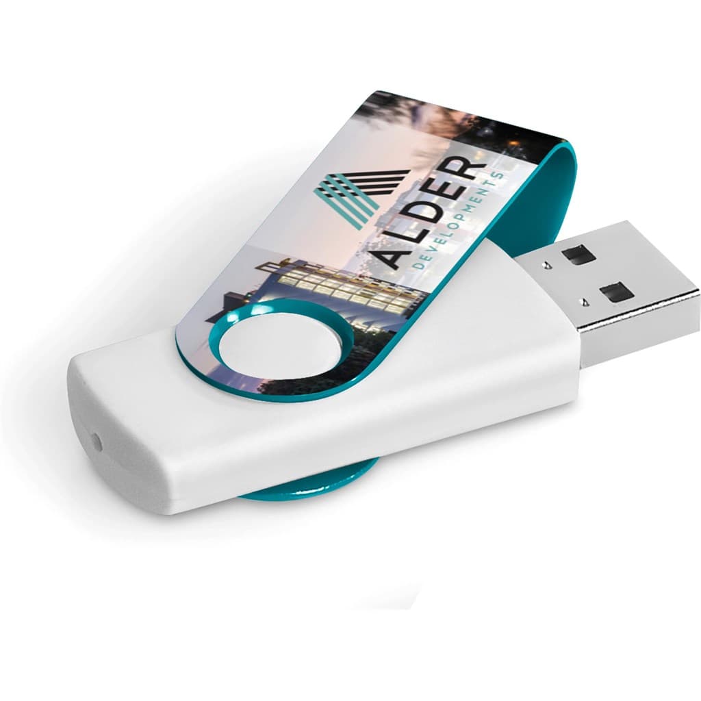 Axis Gyro White Flash Drive – 32GB thumbnail 28