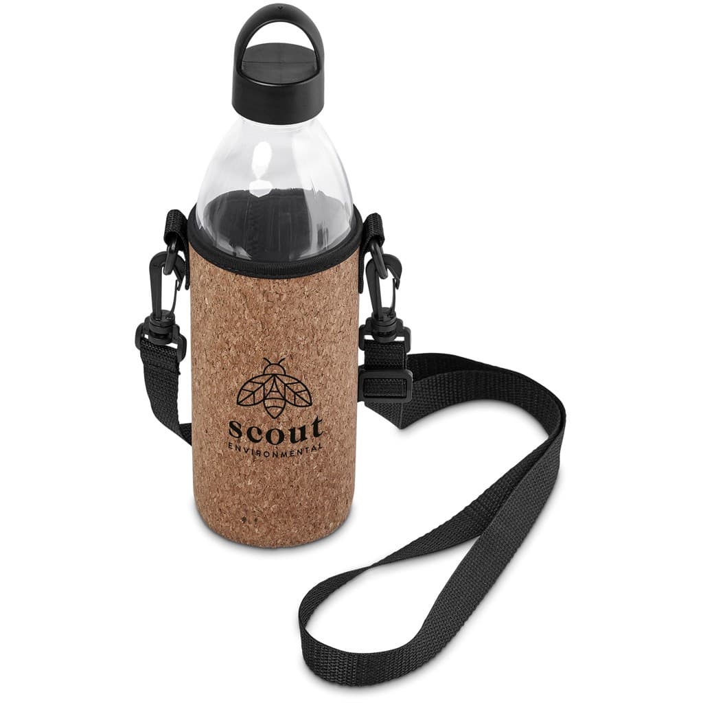 Kooshty Kork Hands-Free Glass Water Bottle – 850ml thumbnail 3