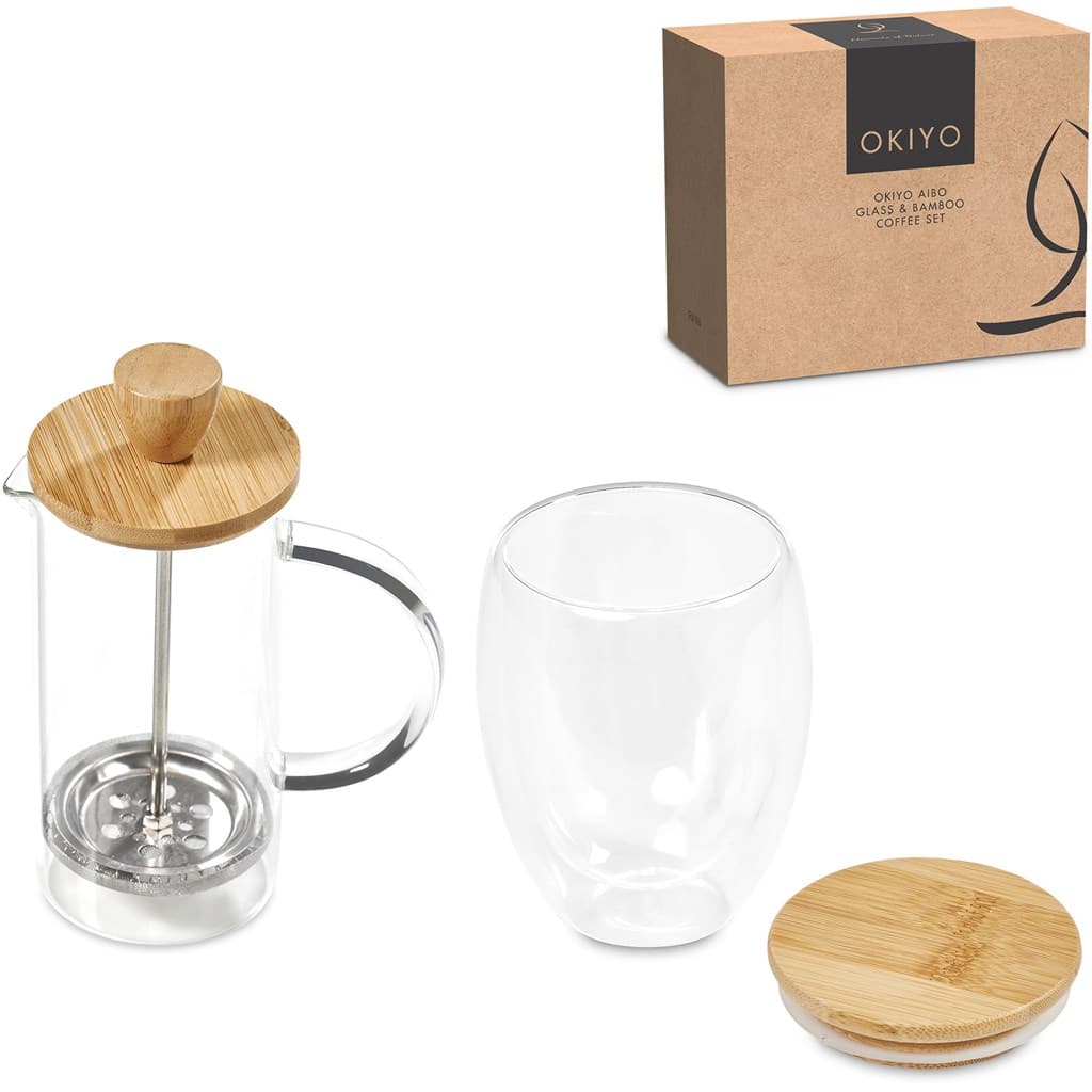 Okiyo Aibo Glass & Bamboo Coffee Set thumbnail 8