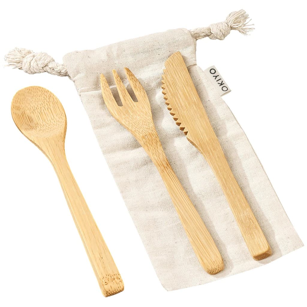 Okiyo Nakama Bamboo Cutlery Set thumbnail 3