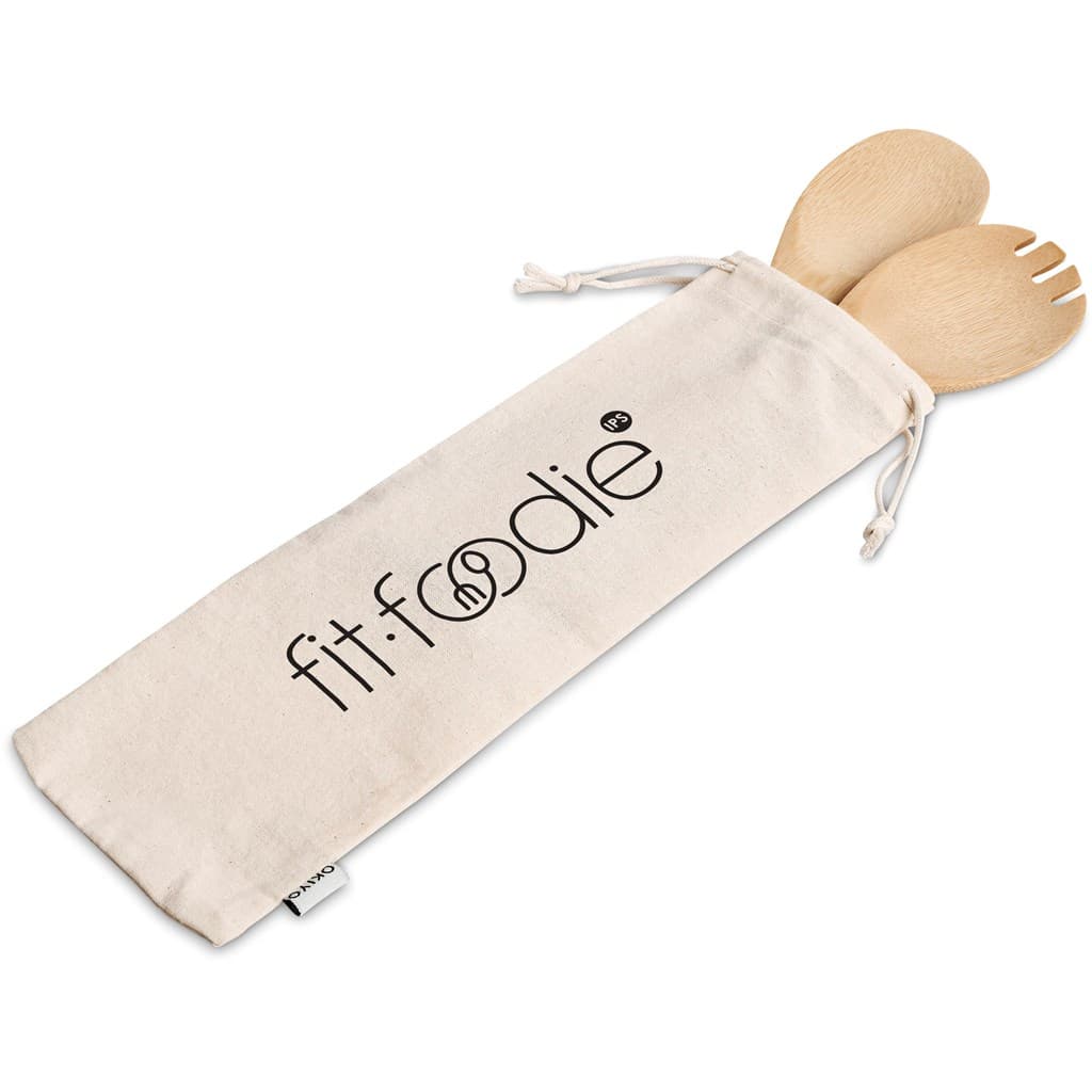 Okiyo Shinsen Bamboo Salad Servers thumbnail 5