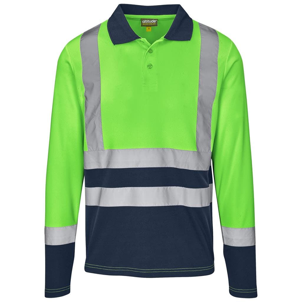 Long Sleeve Surveyor Two-Tone Hi-Viz Golf Shirt thumbnail 4