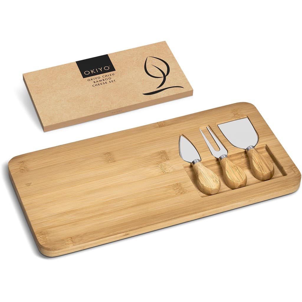 Okiyo Chizu Bamboo Cheese Board Set thumbnail 2