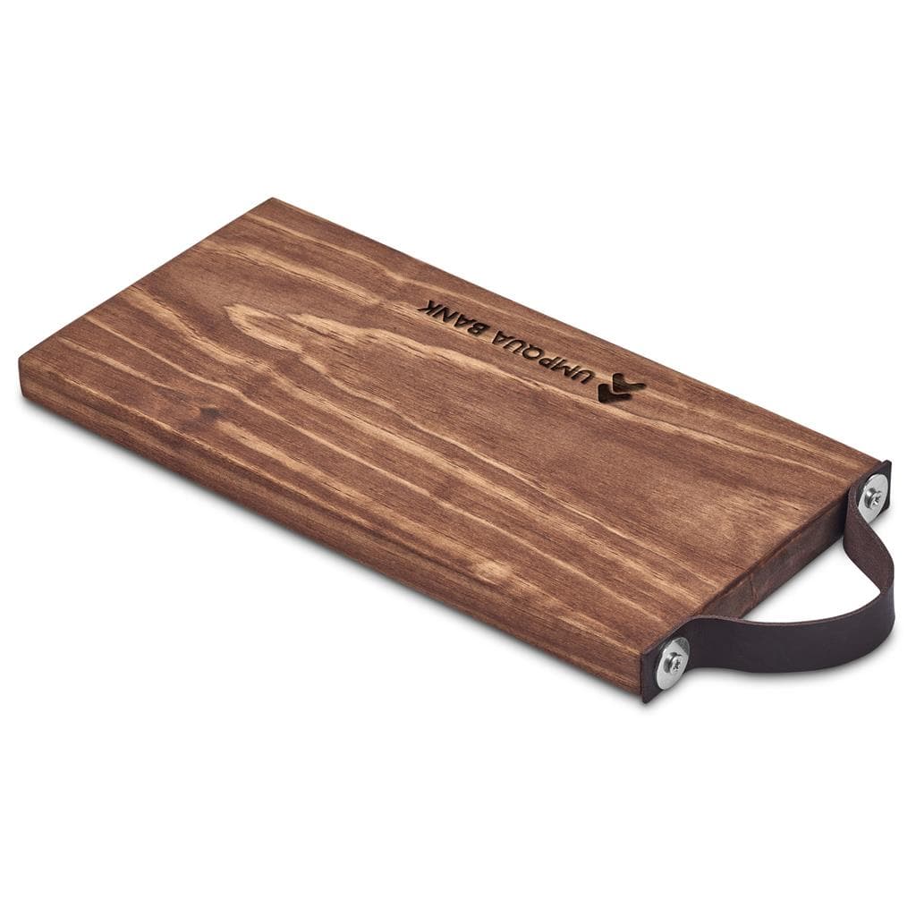 Serendipio Small Team Time Wooden Tray with Leather Strap thumbnail 5
