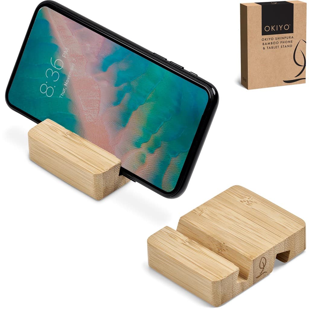 Okiyo Shinpura Bamboo Phone & Tablet Stand thumbnail 2