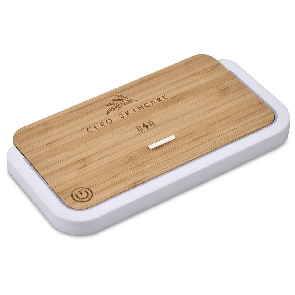 Okiyo Yoru Bamboo Wireless Charger & Night Light thumbnail 4