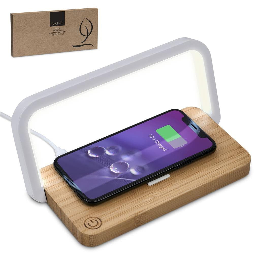 Okiyo Yoru Bamboo Wireless Charger & Night Light thumbnail 18