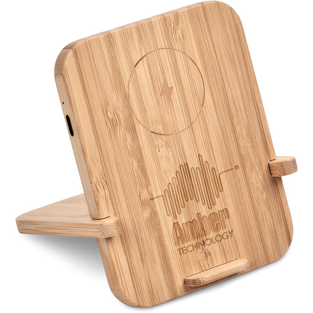 Okiyo Noryoku Bamboo Wireless Charging Phone Stand thumbnail 2