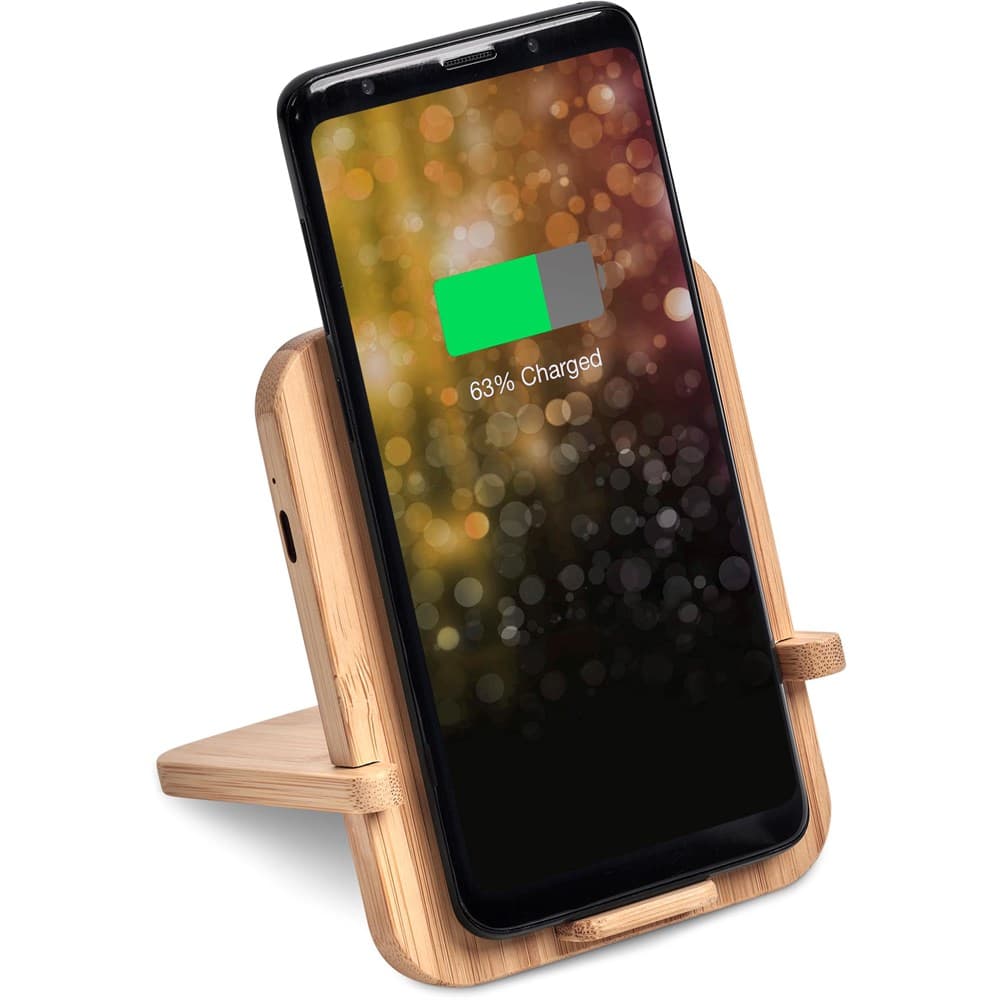 Okiyo Noryoku Bamboo Wireless Charging Phone Stand thumbnail 12