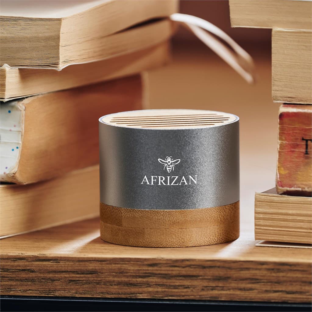 Okiyo Utau Bamboo & Recycled Aluminium Bluetooth Speaker thumbnail 4