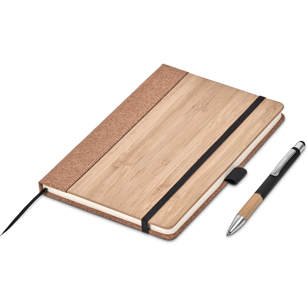 Okiyo Eri Bamboo & Cork Notebook & Pen Set thumbnail 8