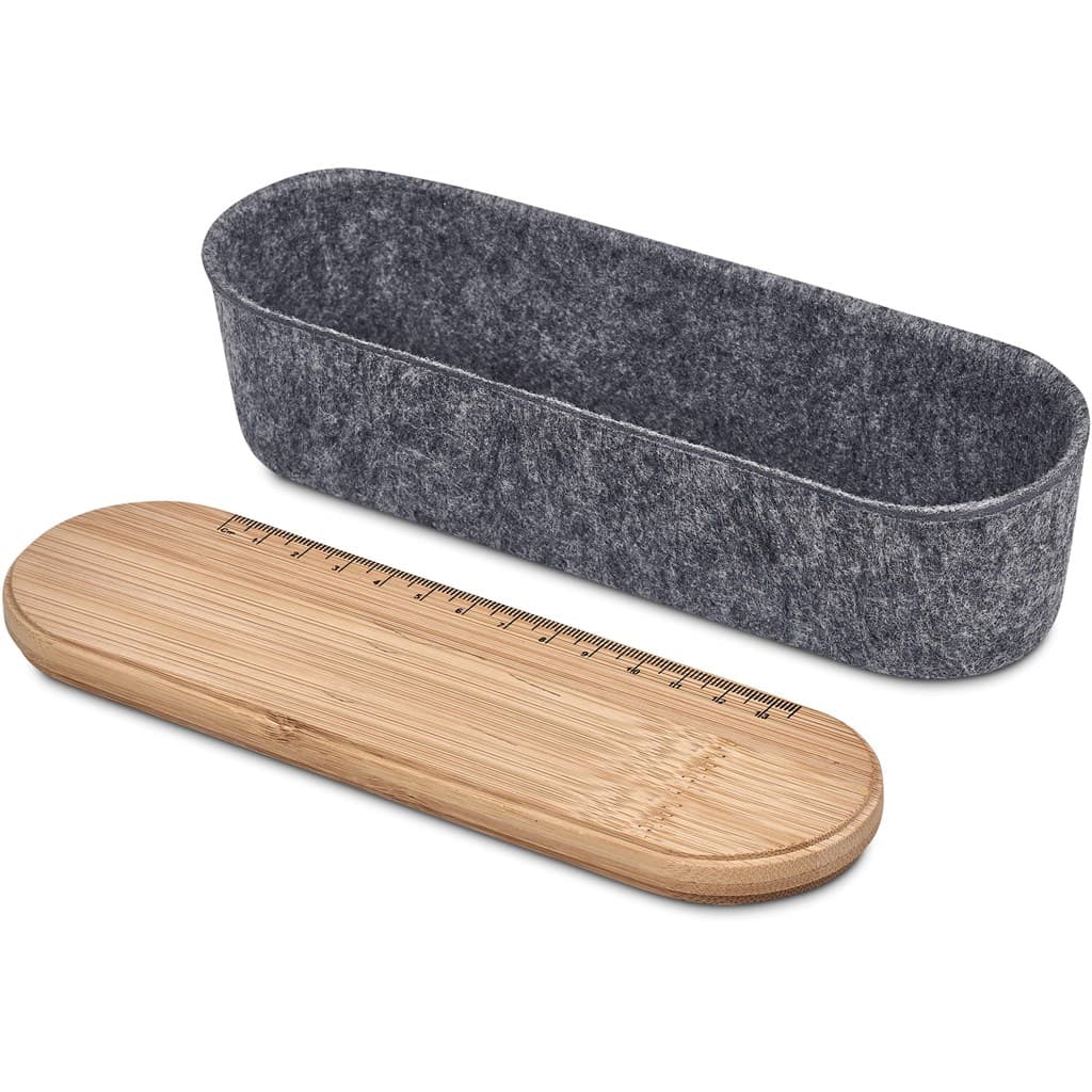 Okiyo Byoga Recycled PET Felt & Bamboo Stationery Case thumbnail 12