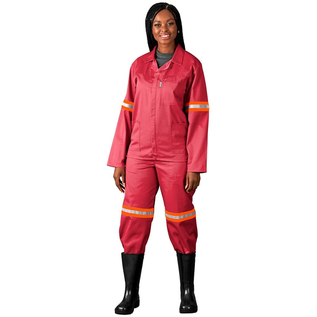 Trade Polycotton Conti Suit – Reflective Arms & Legs – Orange Tape thumbnail 2