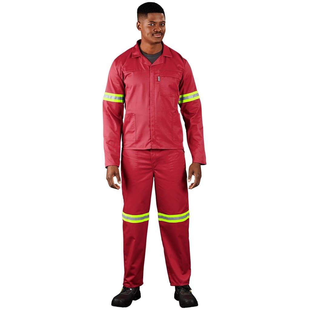 Trade Polycotton Conti Suit – Reflective Arms, Legs & Back – Yellow Tape thumbnail 2