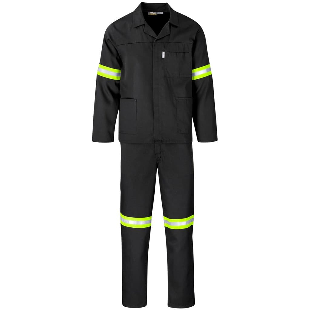 Trade Polycotton Conti Suit – Reflective Arms, Legs & Back – Yellow Tape thumbnail 7