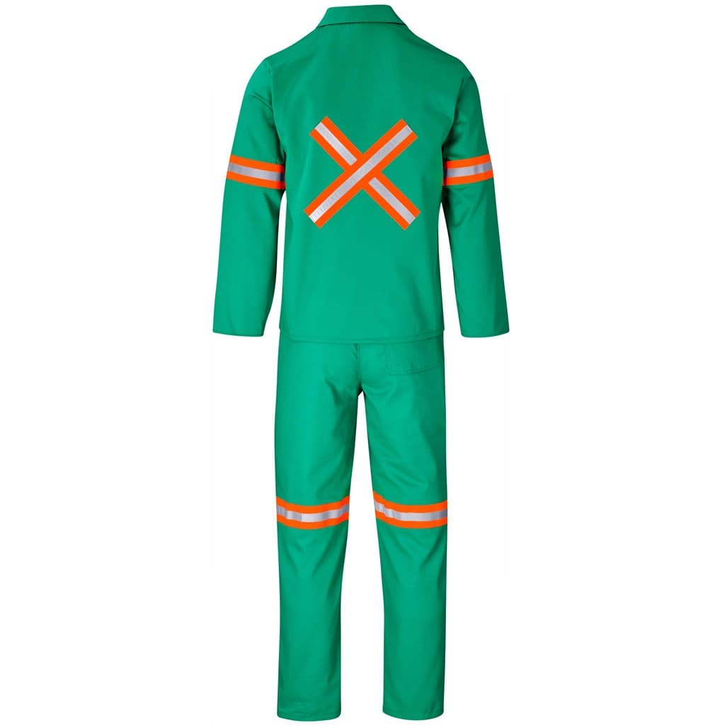 Trade Polycotton Conti – Suit Reflective Arms, Legs & Back – Orange Tape thumbnail 10