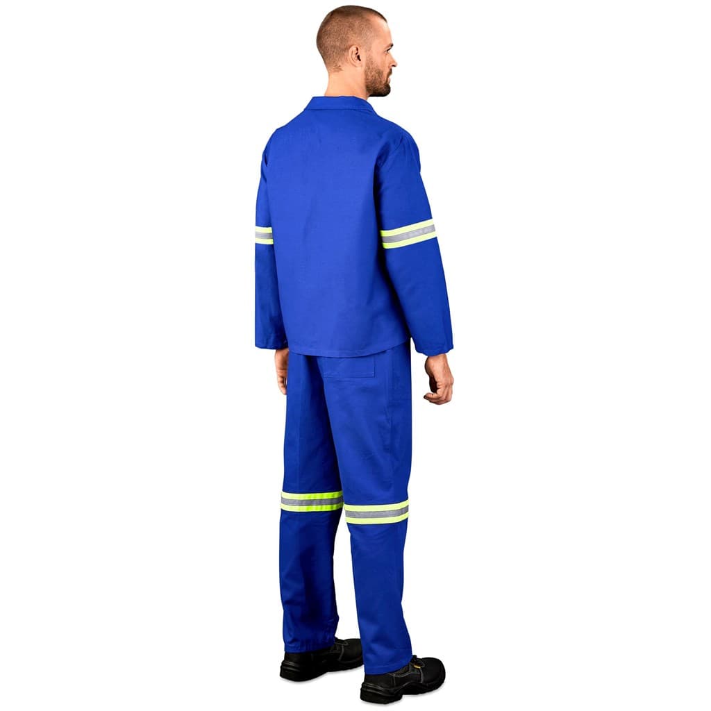 Technician 100% Cotton Conti Suit – Reflective Arms & Legs – Yellow Tape thumbnail 5