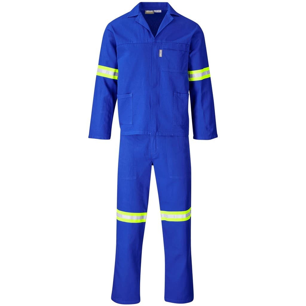 Technician 100% Cotton Conti Suit – Reflective Arms & Legs – Yellow Tape thumbnail 14