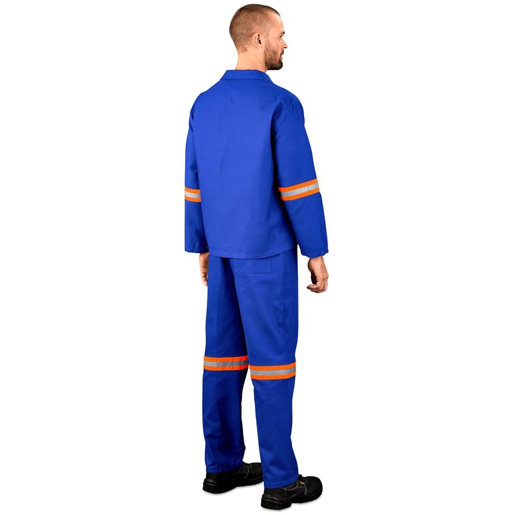 Technician 100% Cotton Conti Suit – Reflective Arms & Legs – Orange Tape thumbnail 2
