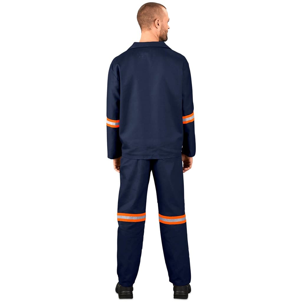 Technician 100% Cotton Conti Suit – Reflective Arms & Legs – Orange Tape thumbnail 4