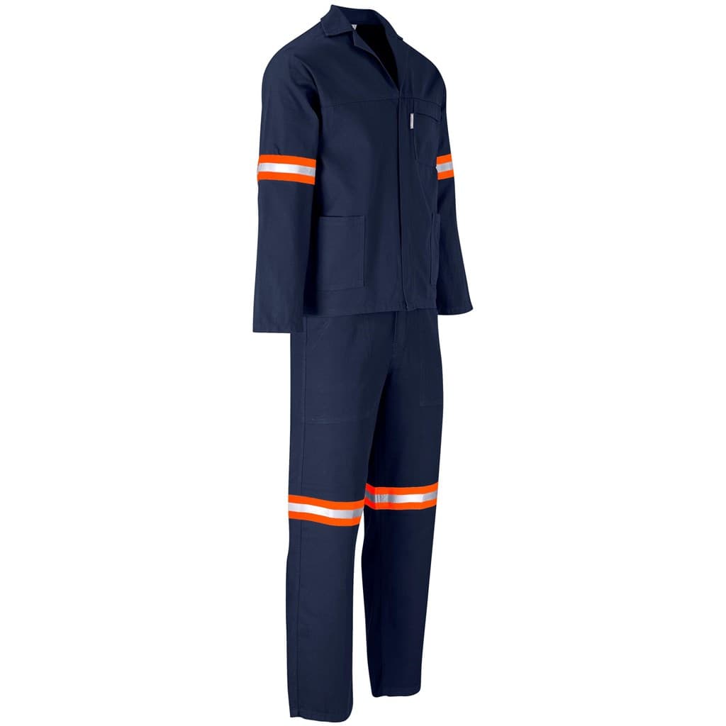 Technician 100% Cotton Conti Suit – Reflective Arms & Legs – Orange Tape thumbnail 8