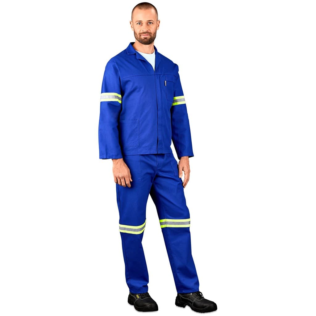Technician 100% Cotton Conti Suit – Reflective Arms, Legs & Back – Yellow Tape thumbnail 2