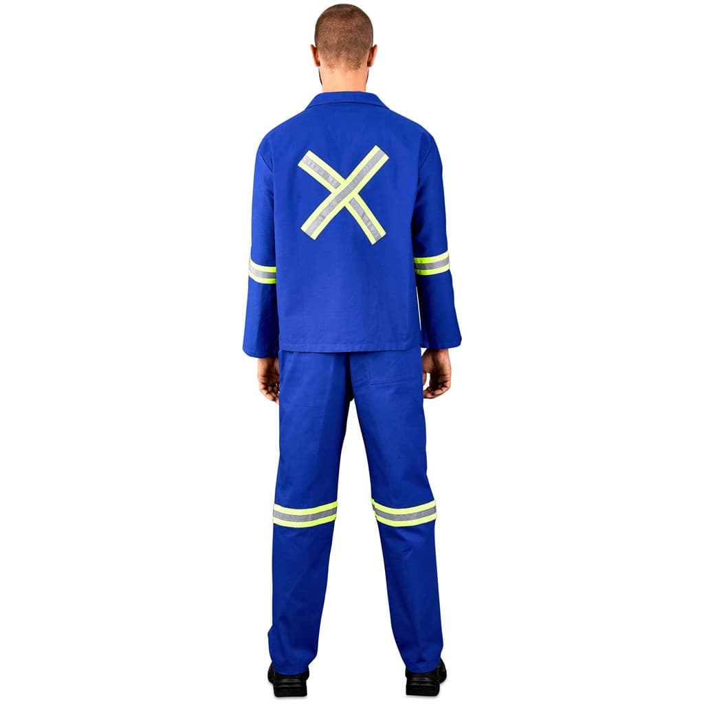 Technician 100% Cotton Conti Suit – Reflective Arms, Legs & Back – Yellow Tape thumbnail 4