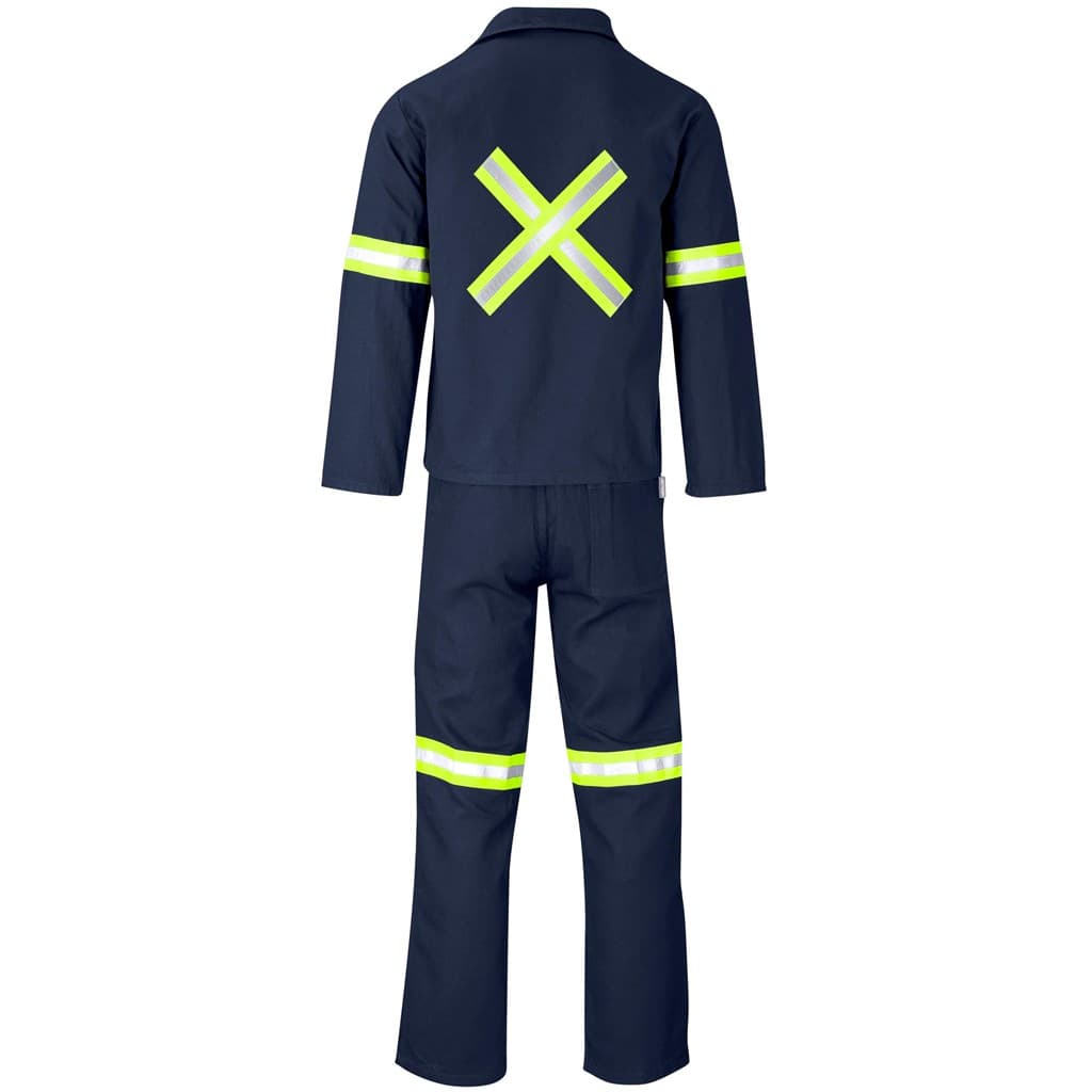 Technician 100% Cotton Conti Suit – Reflective Arms, Legs & Back – Yellow Tape thumbnail 12