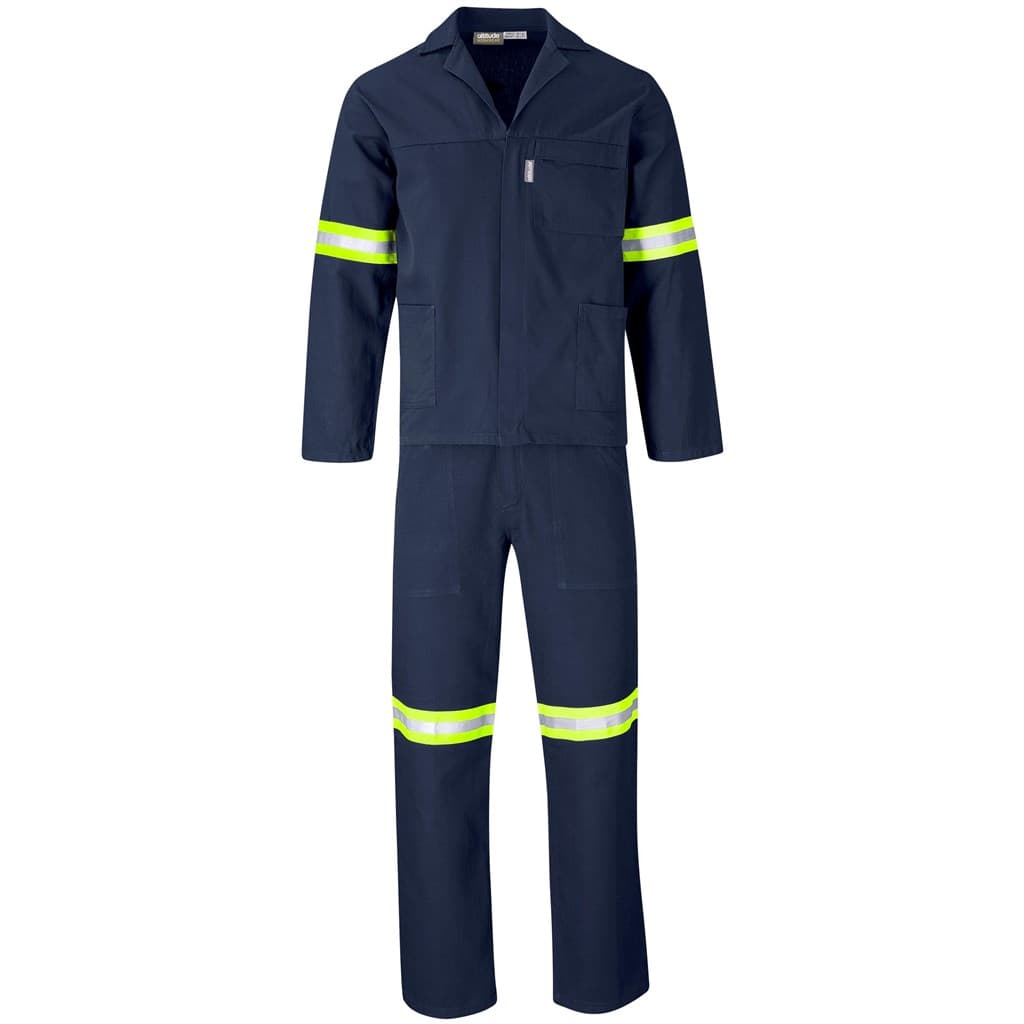 Technician 100% Cotton Conti Suit – Reflective Arms, Legs & Back – Yellow Tape thumbnail 11