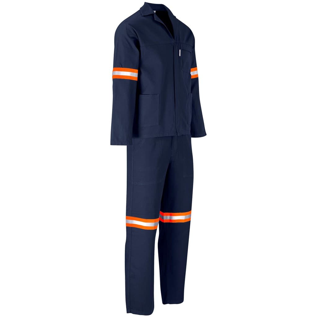 Technician 100% Cotton Conti Suit – Reflective Arms, Legs & Back – Orange Tape thumbnail 10