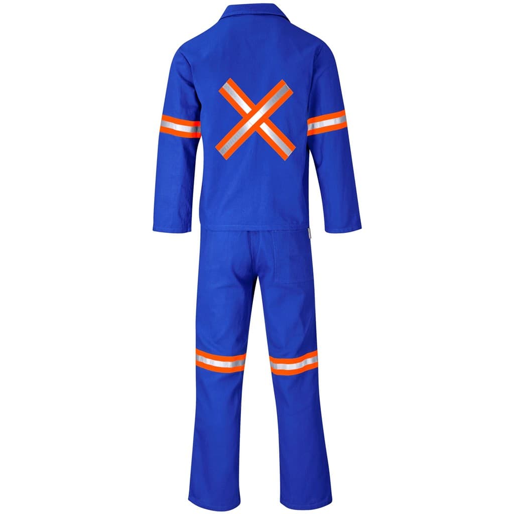 Technician 100% Cotton Conti Suit – Reflective Arms, Legs & Back – Orange Tape thumbnail 13