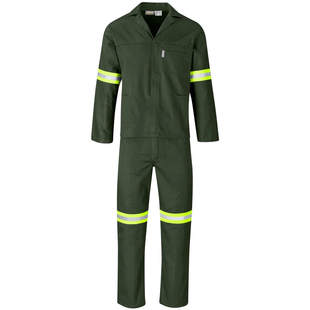 Acid Resistant Polycotton Conti Suit – Reflective Arm & Legs – Yellow Tape thumbnail 5