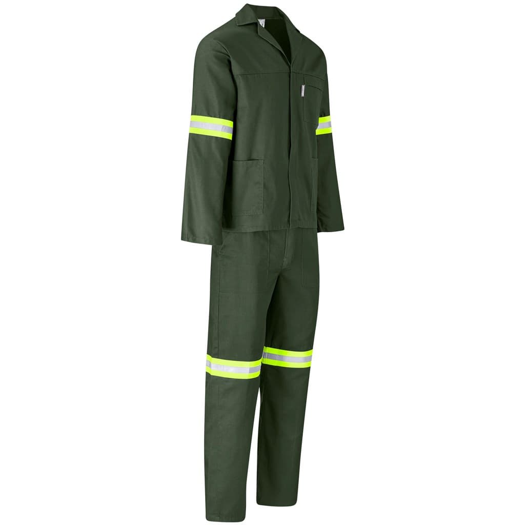 Acid Resistant Polycotton Conti Suit – Reflective Arm, Legs & Back – Yellow Tape thumbnail 7