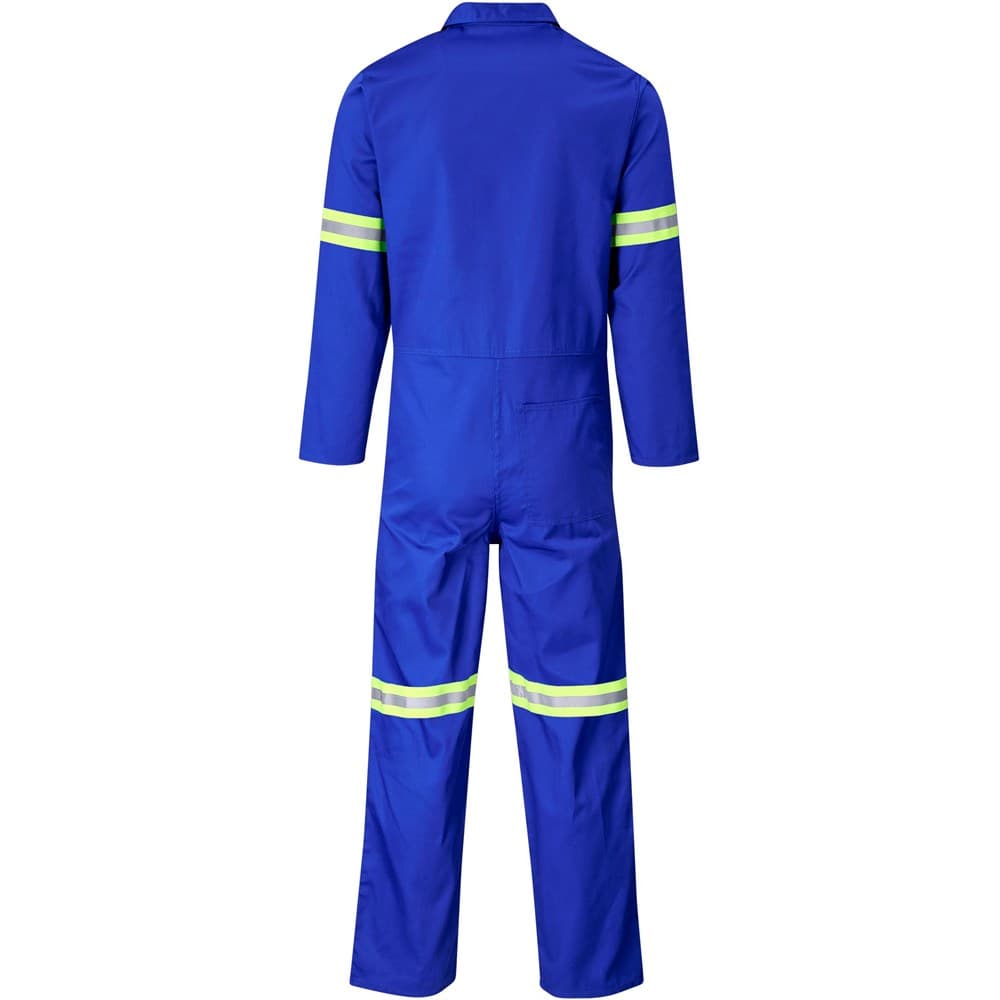 Safety Polycotton Boiler Suit – Reflective Arms & Legs – Yellow Tape thumbnail 9