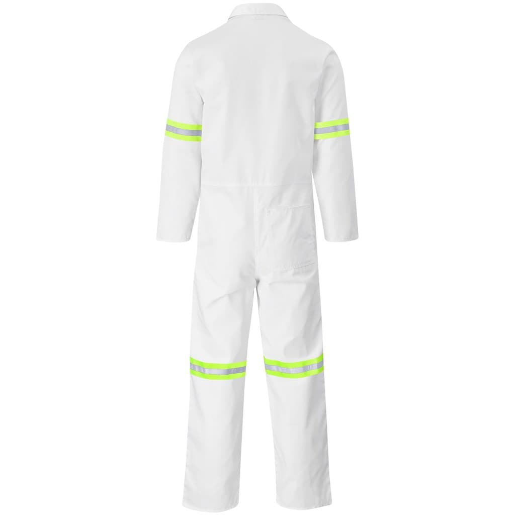 Safety Polycotton Boiler Suit – Reflective Arms & Legs – Yellow Tape thumbnail 13