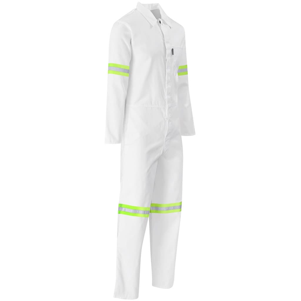 Safety Polycotton Boiler Suit – Reflective Arms & Legs – Yellow Tape thumbnail 12