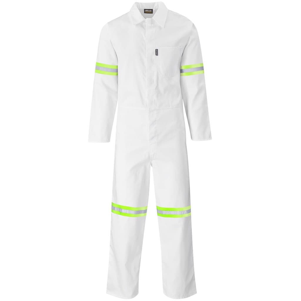 Safety Polycotton Boiler Suit – Reflective Arms & Legs – Yellow Tape thumbnail 11