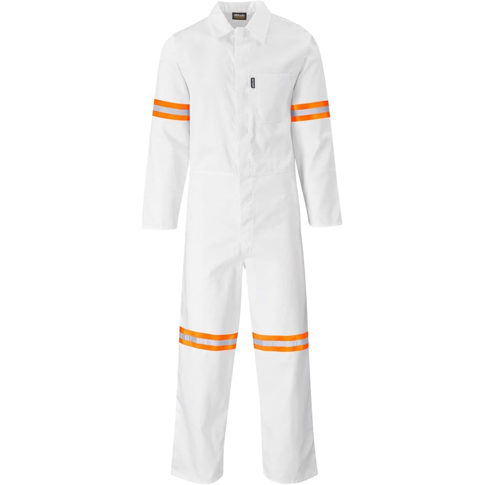 Safety Polycotton Boiler Suit – Reflective Arms Legs & Back – Orange Tape thumbnail 9
