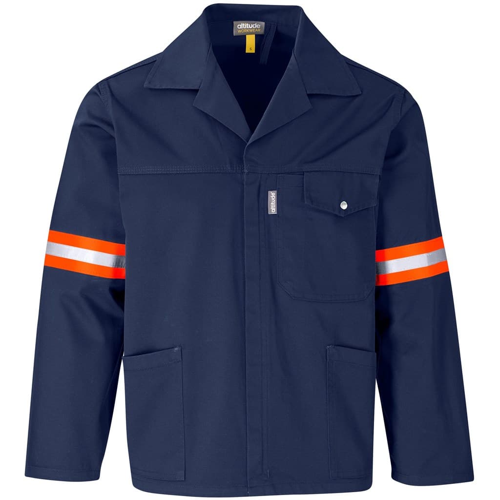 Site Premium Polycotton Jacket – Reflective Arms – Orange Tape thumbnail 4
