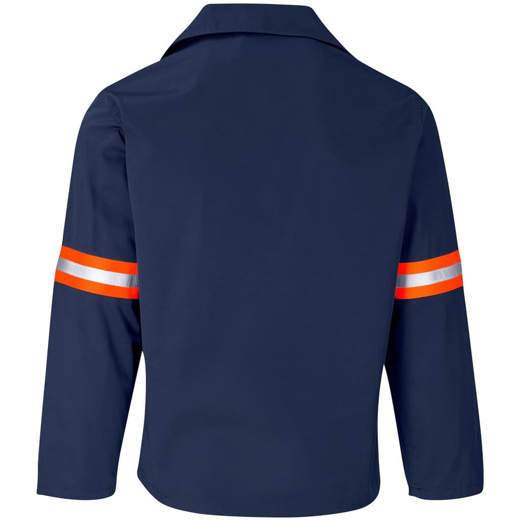 Site Premium Polycotton Jacket – Reflective Arms – Orange Tape thumbnail 6