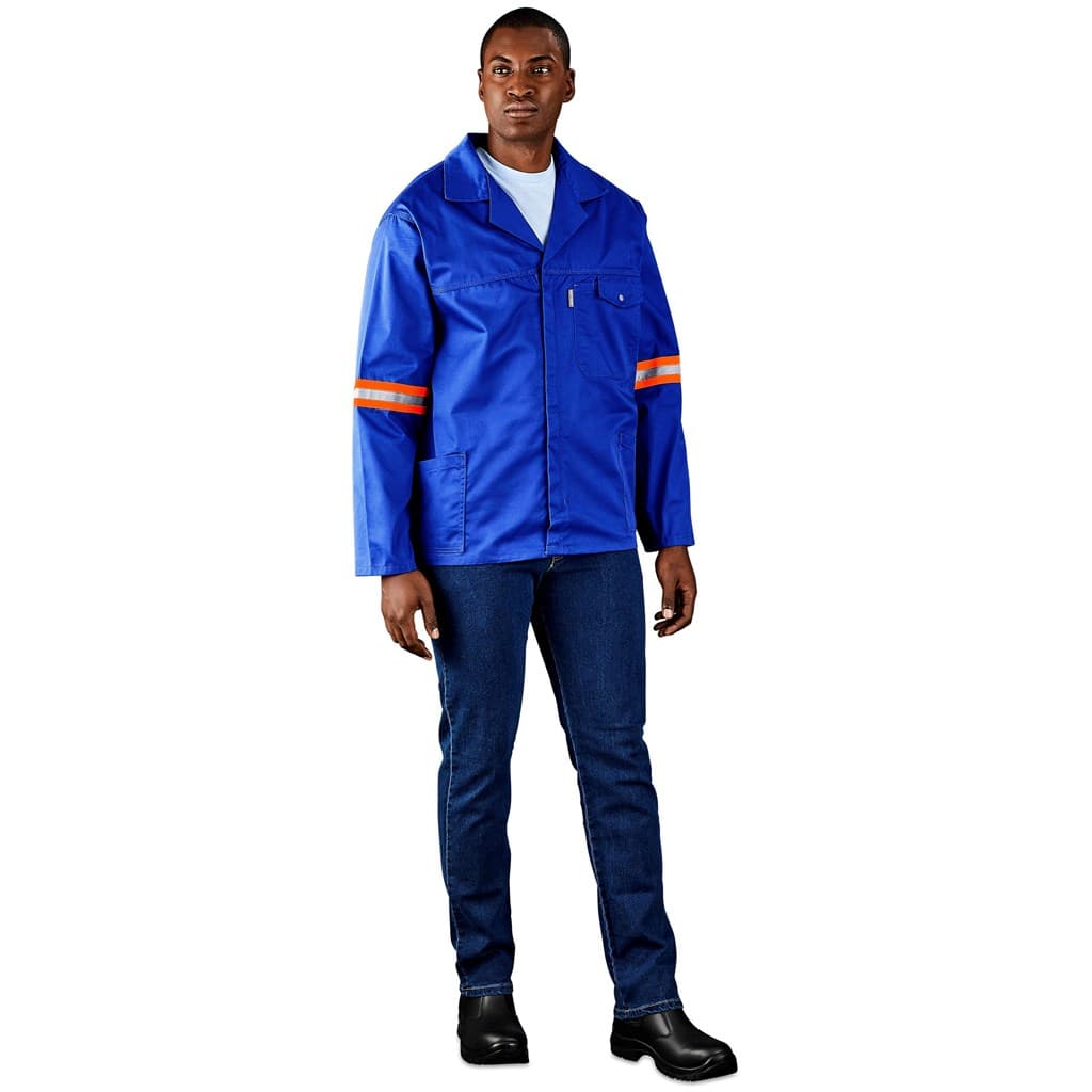 Site Premium Polycotton Jacket – Reflective Arms & Back – Orange Tape thumbnail 4