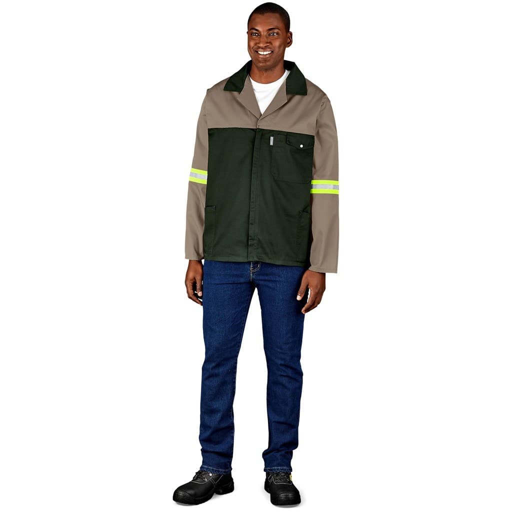 Site Premium Two-Tone Polycotton Jacket – Reflective Arms – Yellow Tape thumbnail 9