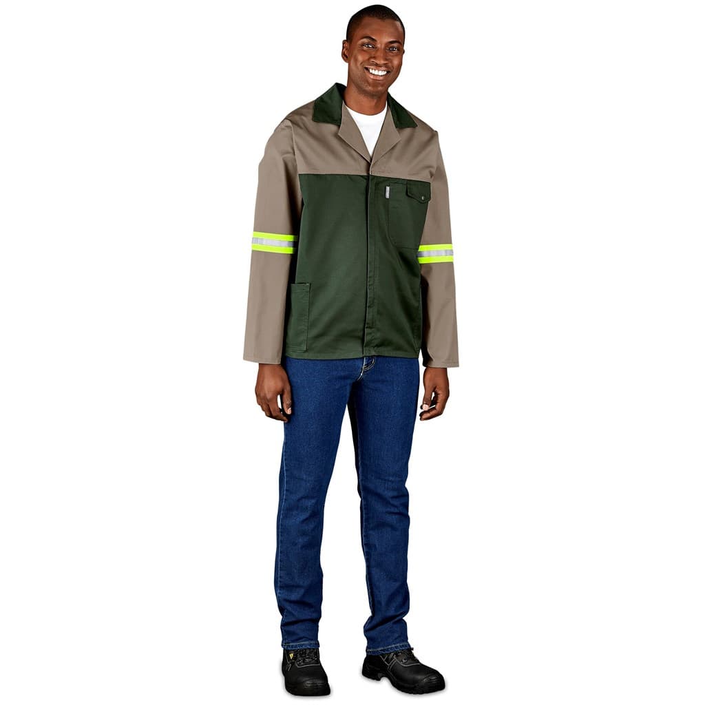 Site Premium Two-Tone Polycotton Jacket – Reflective Arms – Yellow Tape thumbnail 12