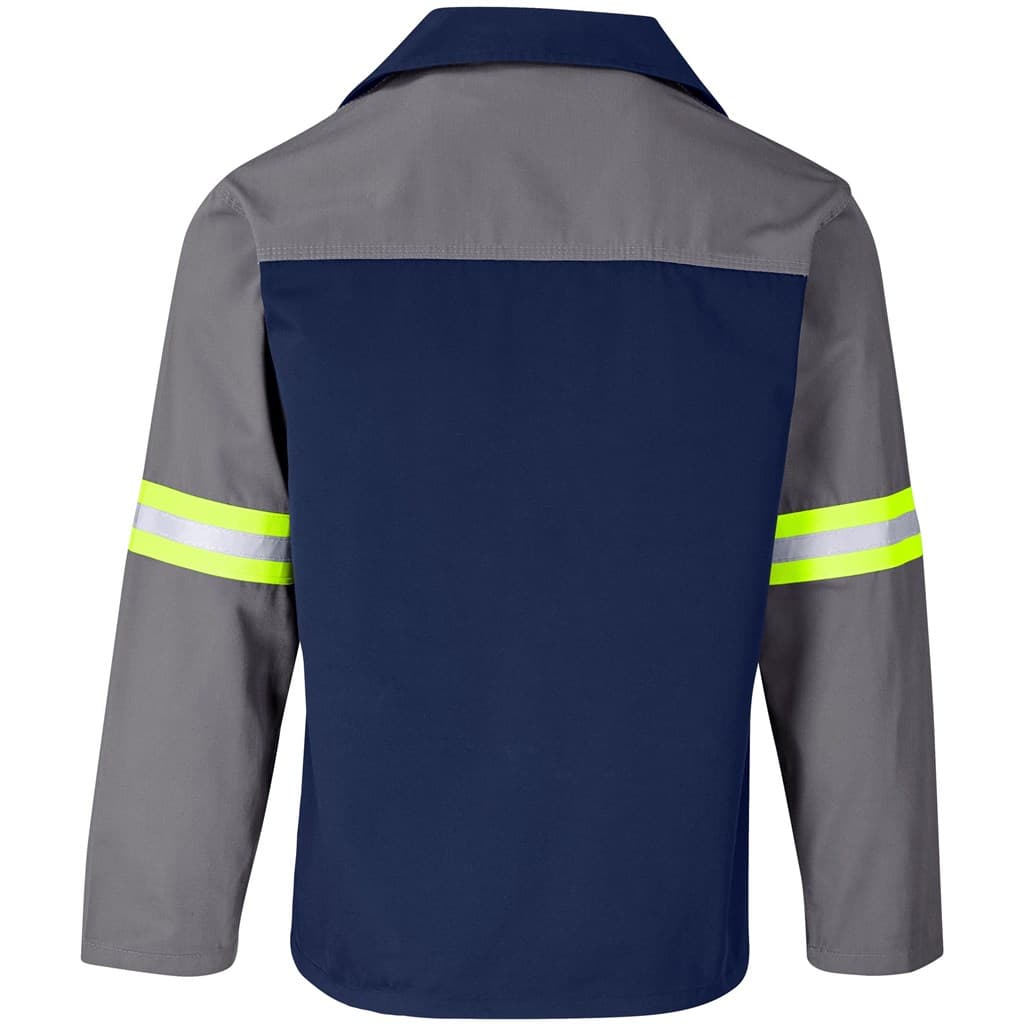 Site Premium Two-Tone Polycotton Jacket – Reflective Arms – Yellow Tape thumbnail 14
