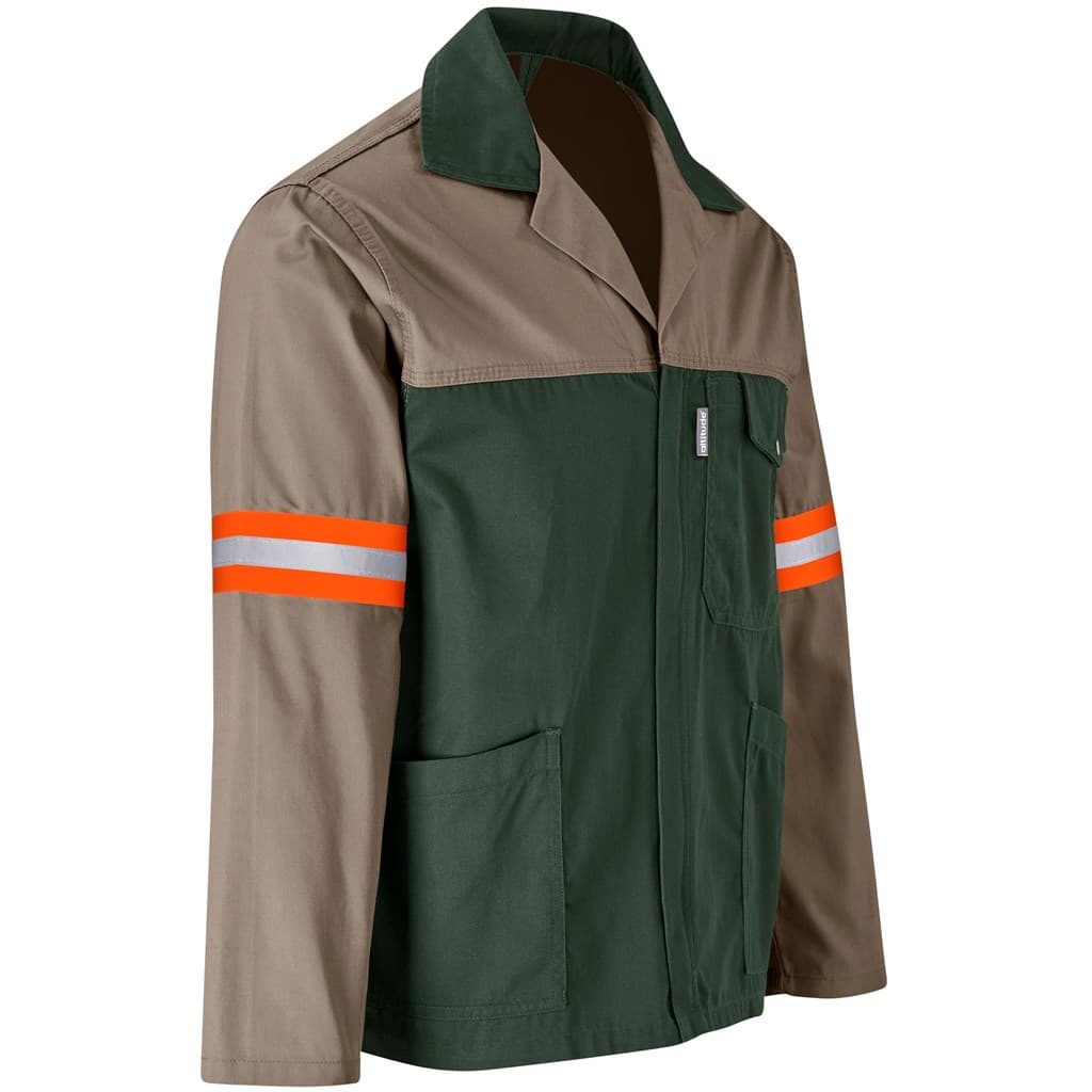 Site Premium Two-Tone Polycotton Jacket – Reflective Arms – Orange Tape thumbnail 14