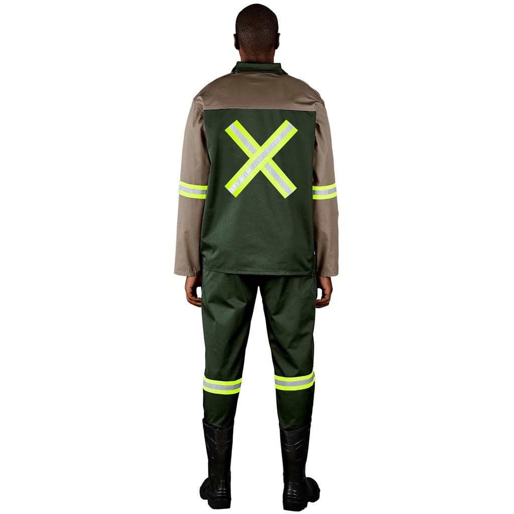 Site Premium Two-Tone Polycotton Jacket – Reflective Arms & Back – Yellow Tape thumbnail 3