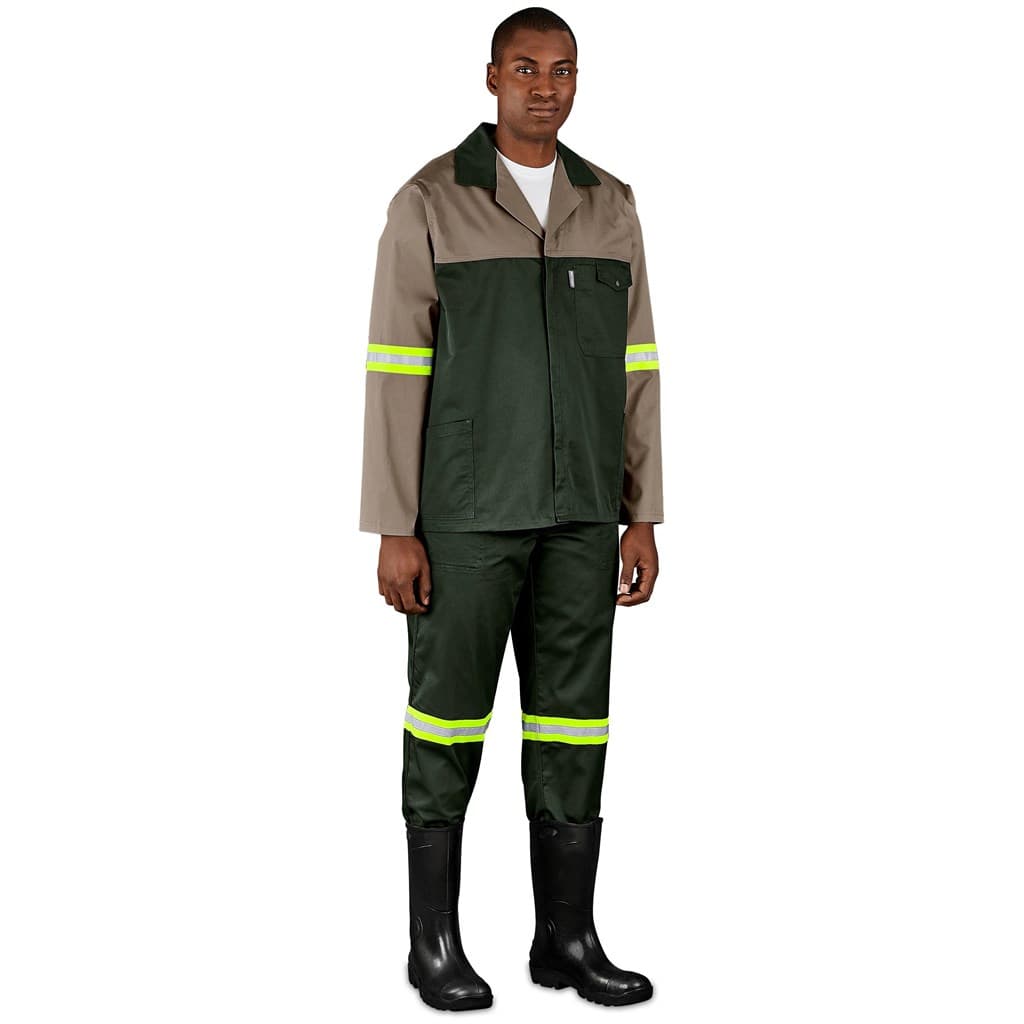 Site Premium Two-Tone Polycotton Jacket – Reflective Arms & Back – Yellow Tape thumbnail 5