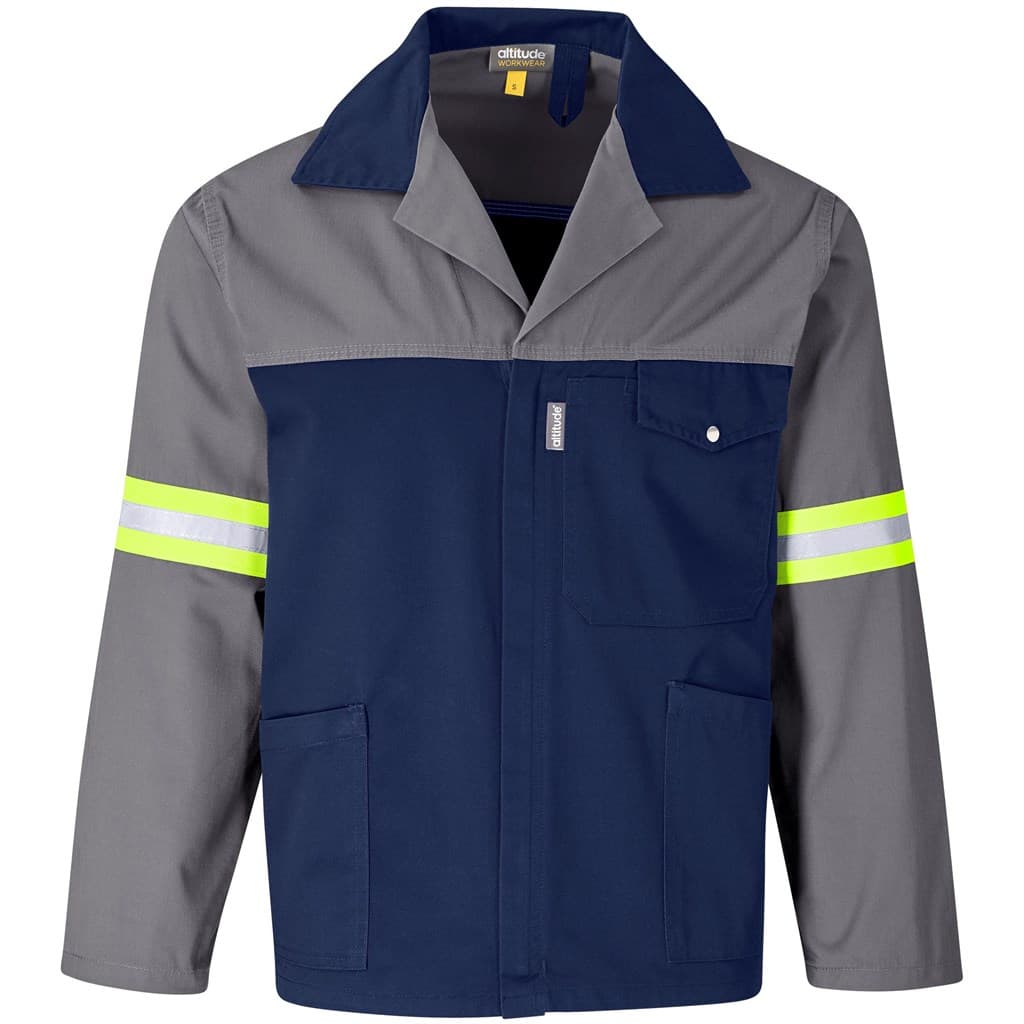 Site Premium Two-Tone Polycotton Jacket – Reflective Arms & Back – Yellow Tape thumbnail 11