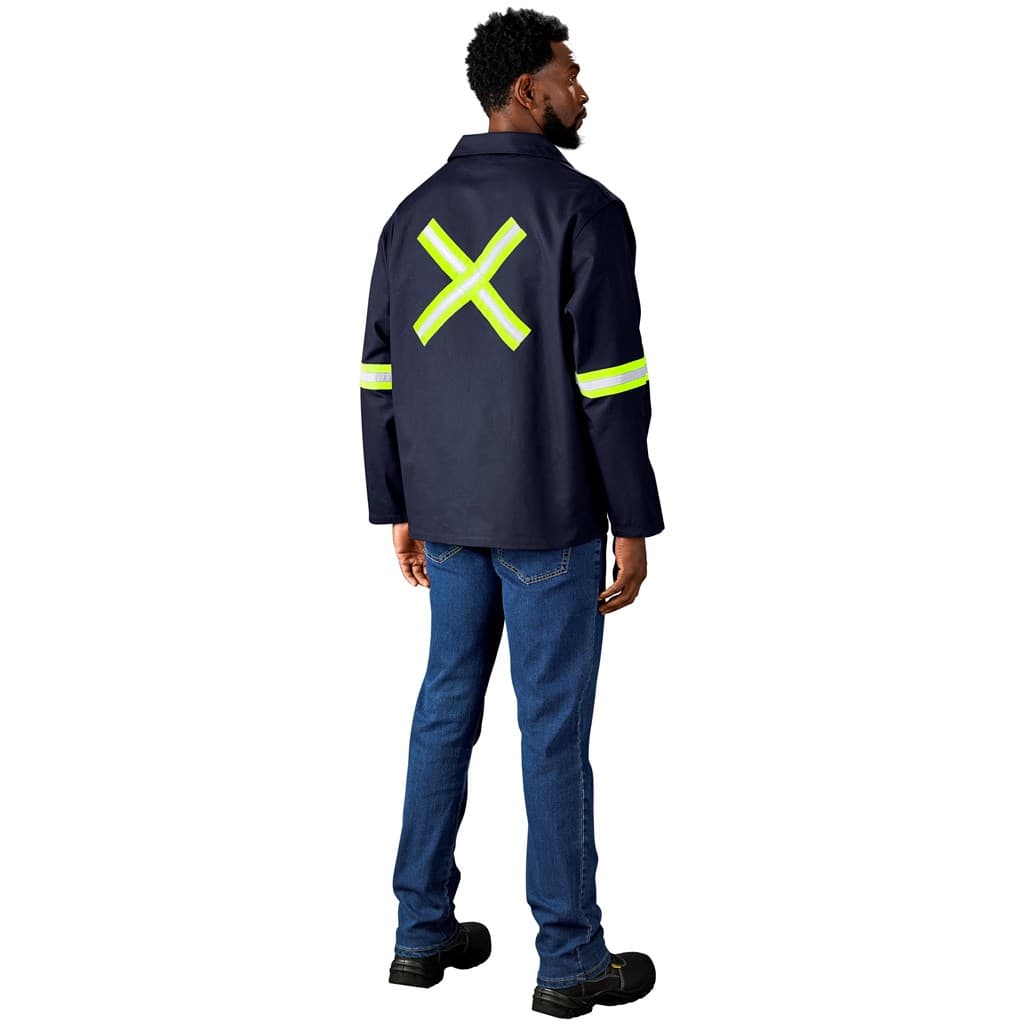 Artisan Premium 100% Cotton Jacket – Reflective Arms & Back – Yellow Tape thumbnail 11